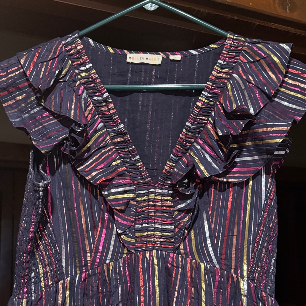Roller Rabbit Multicolor Striped Blouse